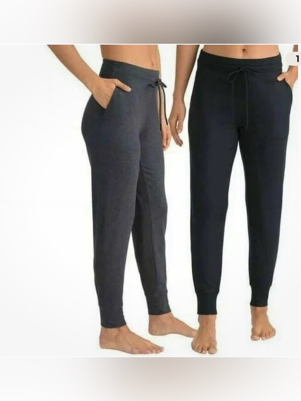 Lole Womens Joggers Pants Gray Drawstring Yoga Lounge Stretch Athleisure